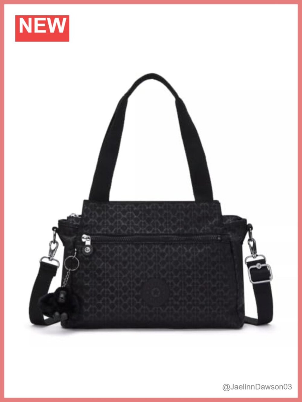 Lightweight Crossbody Bag, Multi-Compartment Magnetic Snap Pockets, Shoulder Bag